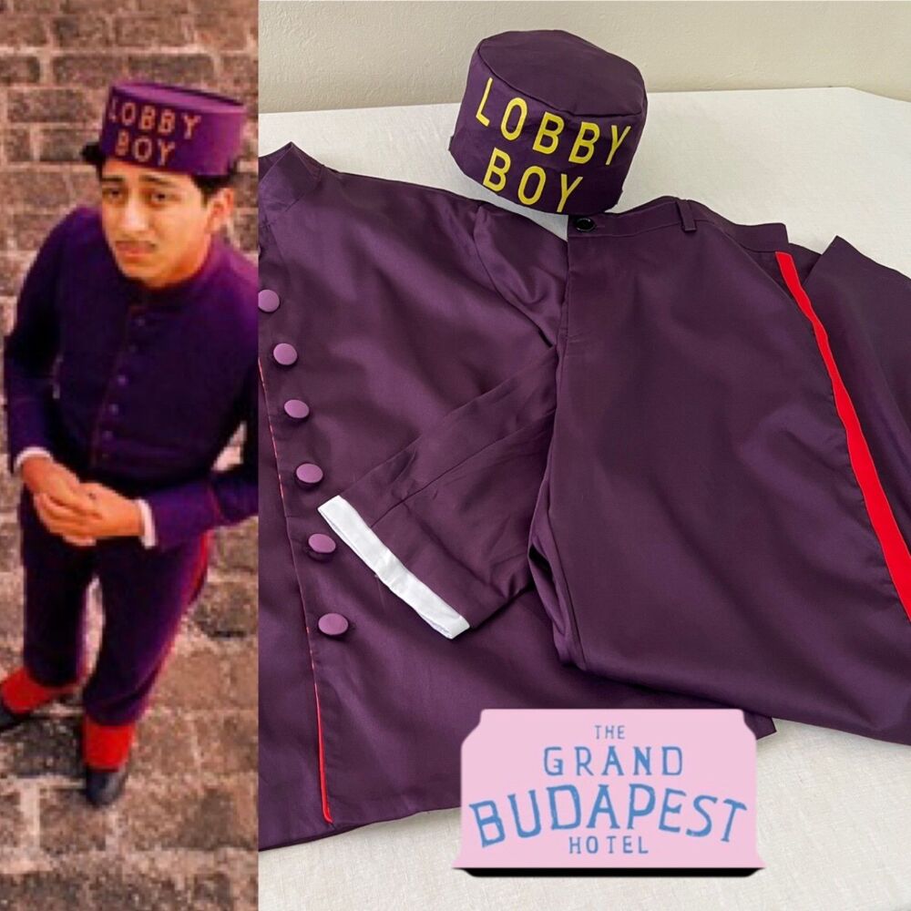 Lobby Boy The Grand Budapest Hotel Premium Cashmere/Wool 3-Piece Costume Size XL